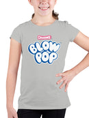 Officially Licensed Blow Pop Charms Blow Pop Candy Fun Youth's T-shirt
