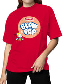 Officially Licensed Blow Pop Lollipop Candy Charms Treat Women's T-shirt