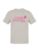 Officially Licensed Blow Pop Pink Pop Art Graphic Men's T-shirt