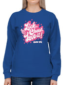 Officially Licensed Blow Pop Blow Pop Candy Women's Sweatshirt