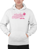 Officially Licensed Blow Pop Pink Pop Art Graphic Men's Hoodie