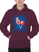 Officially Licensed Blow Pop Retro Candy Pop Design Men's Hoodie
