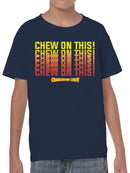 Officially Licensed Charleston Chew - Chew On This Design Youth's T-shirt