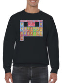 Officially Licensed Slush Puppie Flavor Chart Men's Sweatshirt