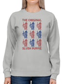 Officially Licensed Slush Puppie Vintage Slush Puppie Original  Women's Sweatshirt