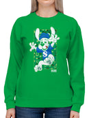 Officially Licensed Slush Puppie Lucky Pup Design Women's Sweatshirt