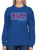 Officially Licensed Slush Puppie Retro Slush Puppie Logo Women's Sweatshirt