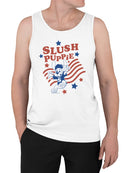 Officially Licensed Slush Puppie Vintage Patriotic Puppie Men's Tank Top