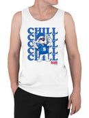 Officially Licensed Slush Puppie Chill Dog Selfie  Men's Tank Top