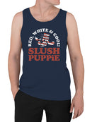 Officially Licensed Slush Puppie Red, White & Cool  Men's Tank Top