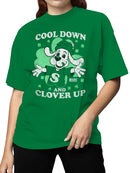 Officially Licensed Slush Puppie Clover Dog St. Patrick's Women's T-shirt