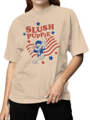 Officially Licensed Slush Puppie Patriotic Puppie Slush Women's T-shirt