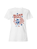 Officially Licensed Slush Puppie Patriotic Puppie Slush Women's T-shirt