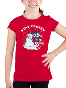 Officially Licensed Slush Puppie Frosty Snowman Youth's T-shirt