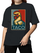 Rooster Taco Art Print Women's T-shirt