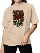 Gothic Rose Wall Art Poster Women's T-shirt