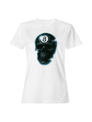 Glow Skull 8-Ball Art Print Women's T-shirt