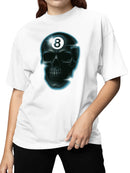 Glow Skull 8-Ball Art Print Women's T-shirt