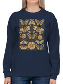 Vintage Butterfly Art Print Women's Sweatshirt