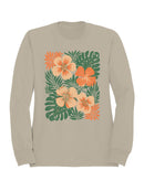 Tropical Floral Art  Women's Sweatshirt