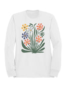 Floral Art Wall Decor Women's Sweatshirt