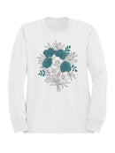 Elegant Floral Wall Art Women's Sweatshirt