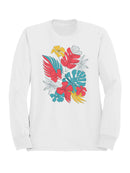 Tropical Floral Wall Art Women's Sweatshirt