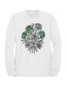Floral Art Print Poster Women's Sweatshirt
