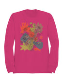 Floral Abstract Design Women's Sweatshirt