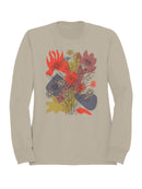 Floral Abstract Design Women's Sweatshirt