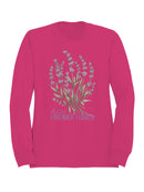 Wild Lavender Blossom Art Women's Sweatshirt