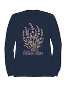 Wild Lavender Blossom Art Women's Sweatshirt