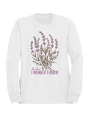 Wild Lavender Blossom Art Women's Sweatshirt