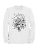 Floral Art Print Bouquet Design Women's Sweatshirt