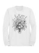 Floral Art Print Bouquet Design Women's Sweatshirt