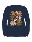Retro Floral Wall Art Women's Sweatshirt