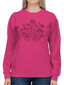 Classic Floral Graphic Women's Sweatshirt