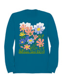 Floral Garden Wall Art Women's Sweatshirt