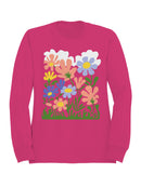 Floral Garden Wall Art Women's Sweatshirt