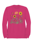 Floral Graphic Art Women's Sweatshirt