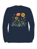 Floral Graphic Art Women's Sweatshirt