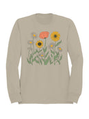 Floral Graphic Art Women's Sweatshirt