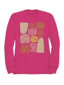 Floral Abstract Wall Art Women's Sweatshirt