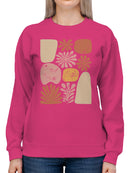 Floral Abstract Wall Art Women's Sweatshirt