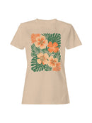 Tropical Floral Art Print Women's T-shirt