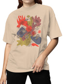 Floral Abstract Wall Art Women's T-shirt