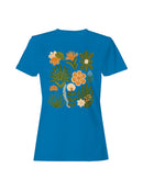 Tropical Floral Art Prints Women's T-shirt
