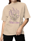Wild Lavender Blossom Art Women's T-shirt