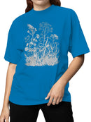 Floral Art Print Wall Decor Women's T-shirt