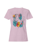 Floral Horse Wall Art Print Women's T-shirt